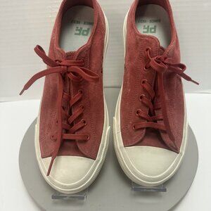 PF Flyers Rigid Wedge Suede Sneaker Pink Size Women's 9.5 Men 8 Unisex Retro